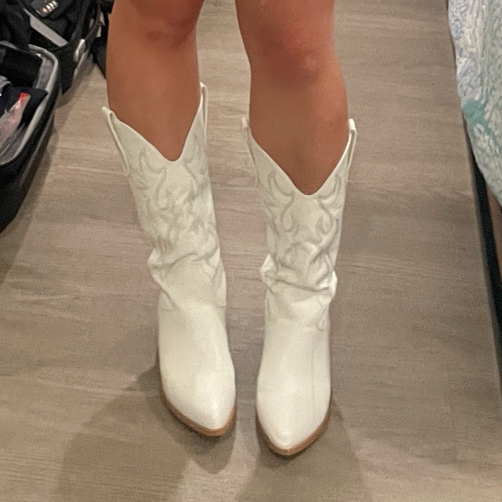 BILLINI DIXIE WHITE cowboy BOOT